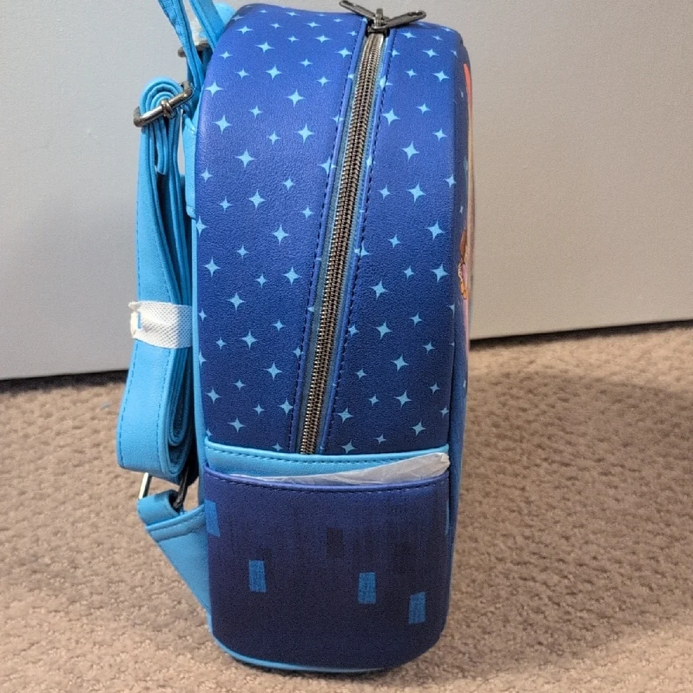 Loungefly Disney Blue Pixar Movies Family Mini Backpack NWT